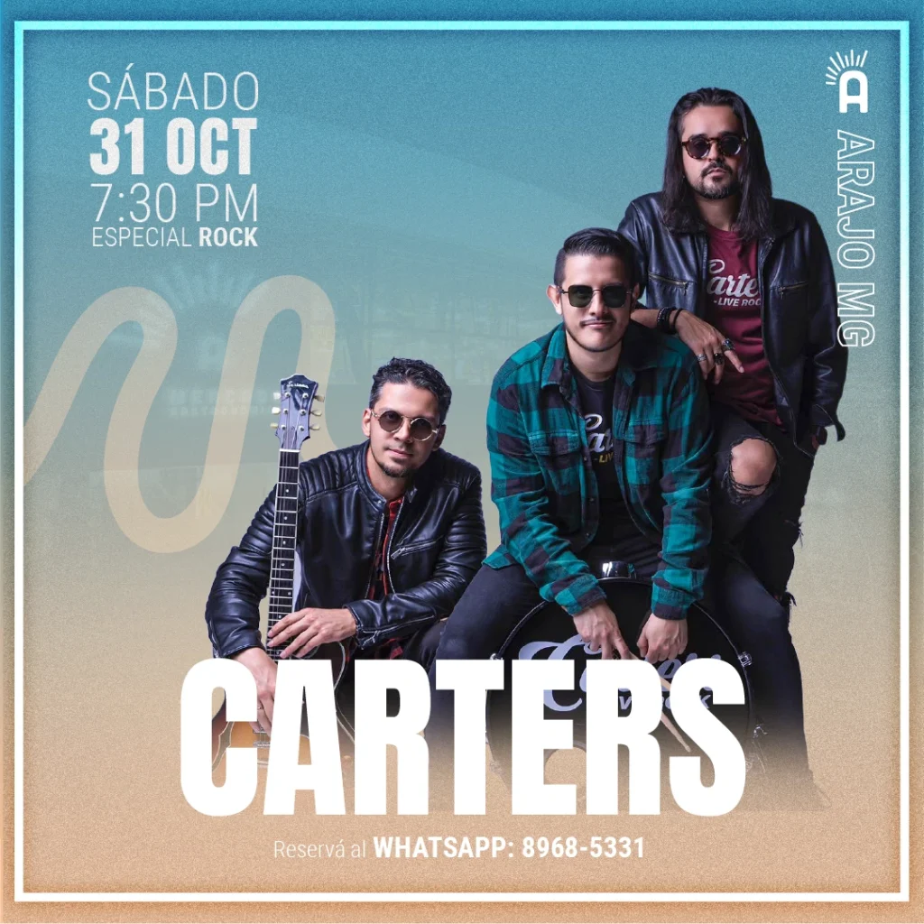 ¡Cerramos el mes con toda la energía del rock junto a Carters!